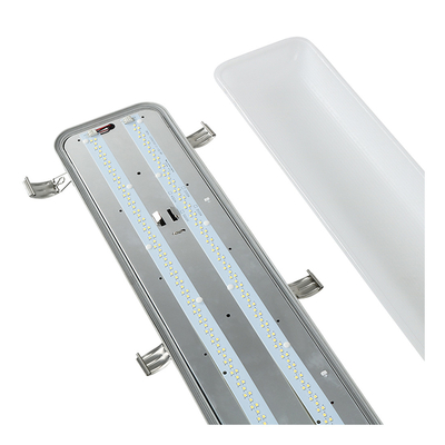 IP66 T5 T8 Komersial LED Vapor Tight Light 2700K Hingga 5700K