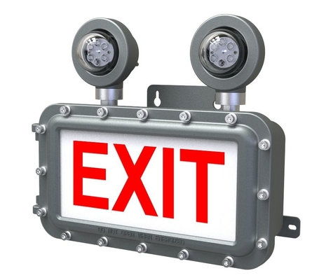 IP66 LED Exit Emergency Light DC12-36V Untuk Tempat Berbahaya
