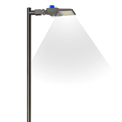 80W-300W LED Shoebox Light Fixture Tempat Parkir Luar Ruangan IP66