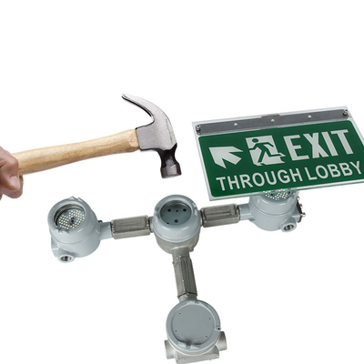 3-6W Explosion Proof LED Exit Emergency Light Chemical Industry IP66 SPBU Tahan Air