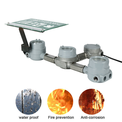 3-6W Explosion Proof LED Exit Emergency Light Chemical Industry IP66 SPBU Tahan Air