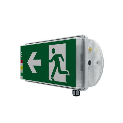 Lampu Darurat Keluar LED Terpasang di Dinding 2200k-7000k 100-277V